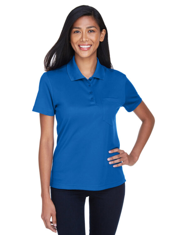 Core 365 Ladies' Origin Performance Piqué Polo with Pocket - Image 2