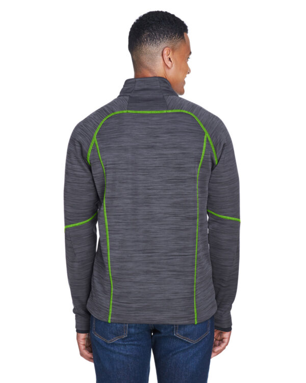 North End Men's Flux Mélange Bonded Fleece Jacket - Image 3